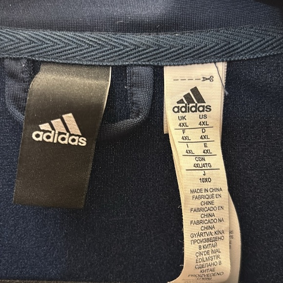 Adidas Men's Navy Blue Track Jacket - Picture 3 of 4